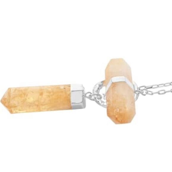 Brazilian Citrine 35inch Necklace in Silvertone 110.50ctw - Picture 6 of 13